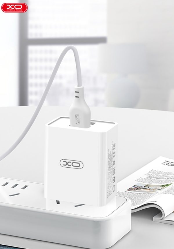 XO L65EU 2.4A Διπλής Θύρας USB Φορτιστής for Type-C - Image 5