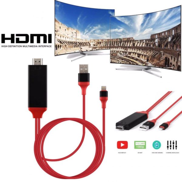 Lightning to HDMI adapter M/M Red - Image 3