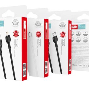 XO NB200 2.1A USB Καλώδιο Lightning 1.0μ Μαύρο