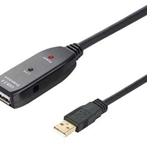 Καλώδιο USB 2.0 Προέκταση Αρσ. / Θηλ. 10m Μαύρο