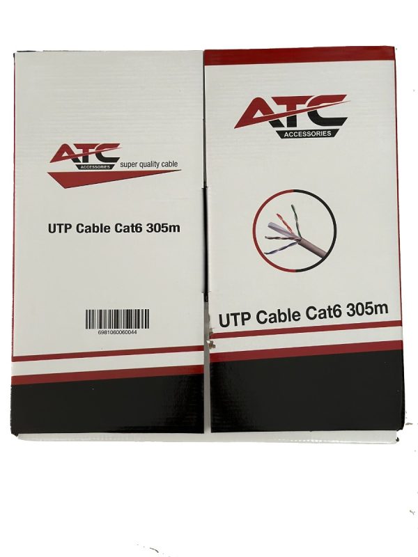 ATC Στροφείο Δικτύου ATC-613 UTP CAT6 305m Γκρί Εσωτερικό - Image 2