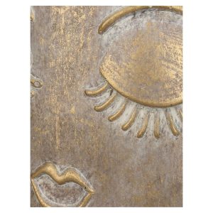 Κασπώ  Πρόσωπο Χρυσό Τσιμέντο 17.5×17.5x25cm