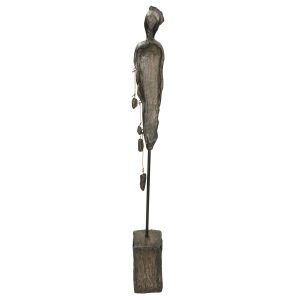 Διακοσμητικό  Φιγούρα Μαύρο Polyresin 7.5×7.5×46.5cm