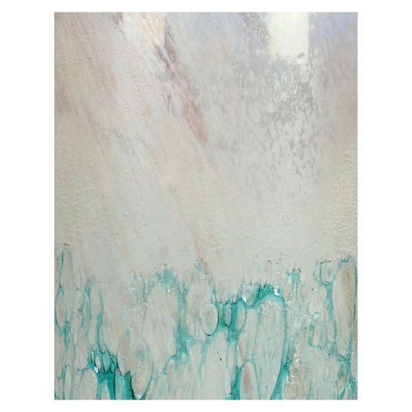 Βάζο  Τιρκουάζ Γυαλί 12x12x36cm - Image 2