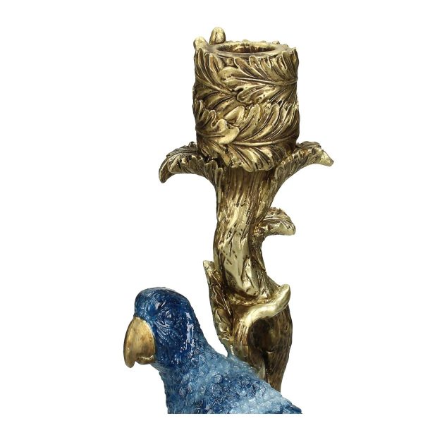 Κηροπήγιο  Πουλί Μπλε Polyresin 10.5x9x25.5cm - Image 4