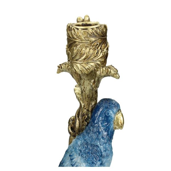 Κηροπήγιο  Πουλί Μπλε Polyresin 10x9x25.5cm - Image 4