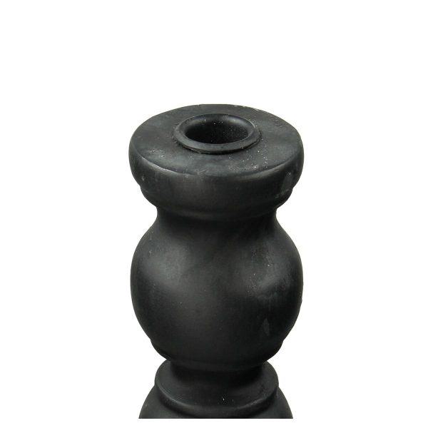 Κηροπήγιο  Μαύρο Polyresin 15x15x55cm - Image 2