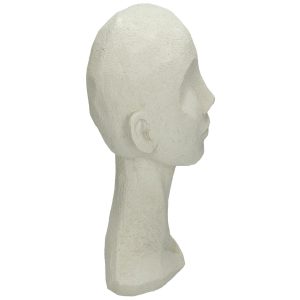 Διακοσμητικό  Κεφάλι Λευκό Polyresin 17.5×15.5×28.4cm