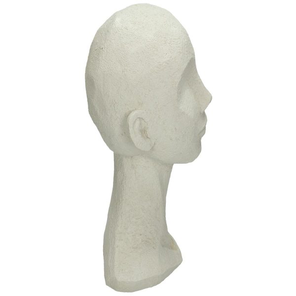 Διακοσμητικό  Κεφάλι Λευκό Polyresin 17.5x15.5x28.4cm - Image 2