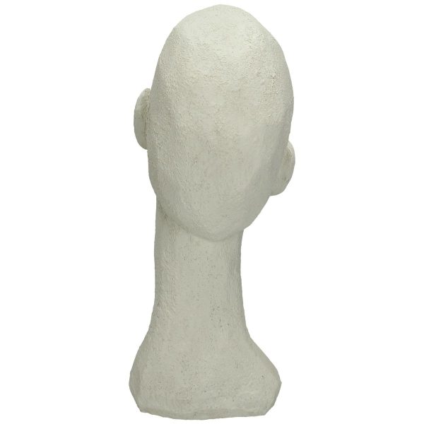 Διακοσμητικό  Κεφάλι Λευκό Polyresin 17.5x15.5x28.4cm - Image 3