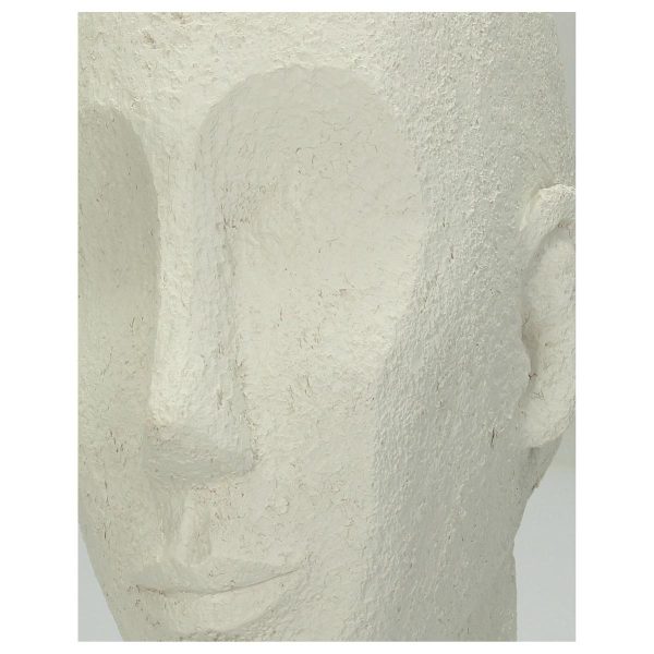 Διακοσμητικό  Κεφάλι Λευκό Polyresin 17.5x15.5x28.4cm - Image 4