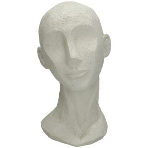 Διακοσμητικό  Κεφάλι Λευκό Polyresin 17.5×15.5×28.4cm