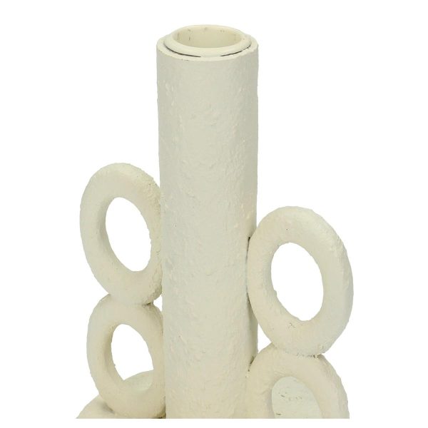 Κηροπήγιο  Λευκό Polyresin 11x11x12.4cm - Image 4
