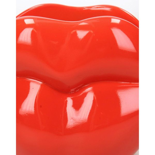 Κασπώ  Χείλη Κόκκινο Polyresin 28x10x12.5cm - Image 4