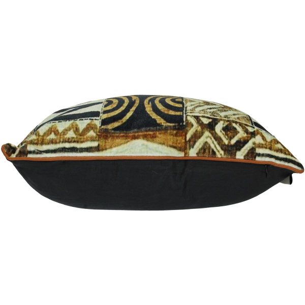 Μαξιλάρι  Tribal Καφέ Βελούδο 45x45cm - Image 3