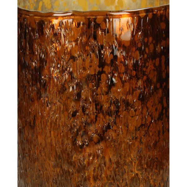Κηροπήγιο  Amber Γυαλί 12x12x20cm - Image 4