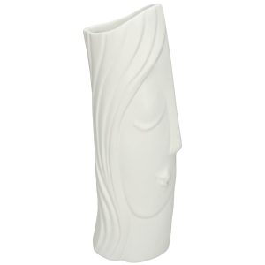 Βάζο  Λευκό Κεραμικό 13×8.5×25.5cm