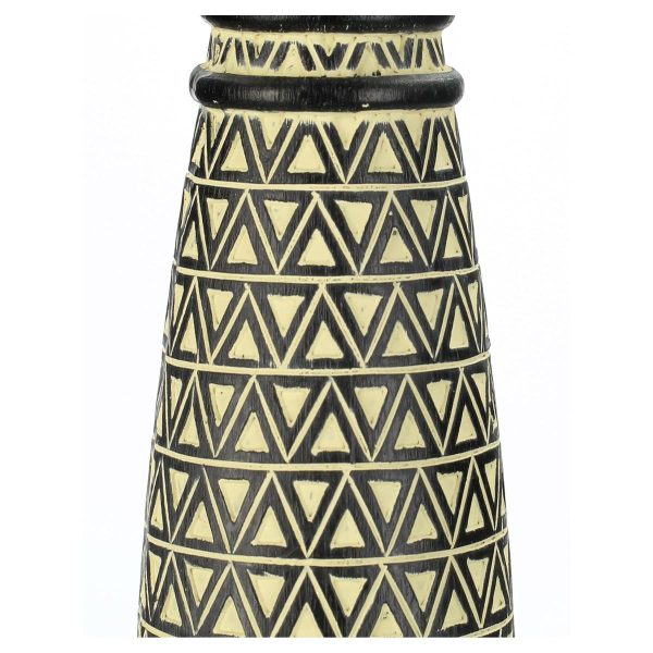 Διακοσμητικό  Tribal Μαύρο Polyresin 10x10x45cm - Image 3