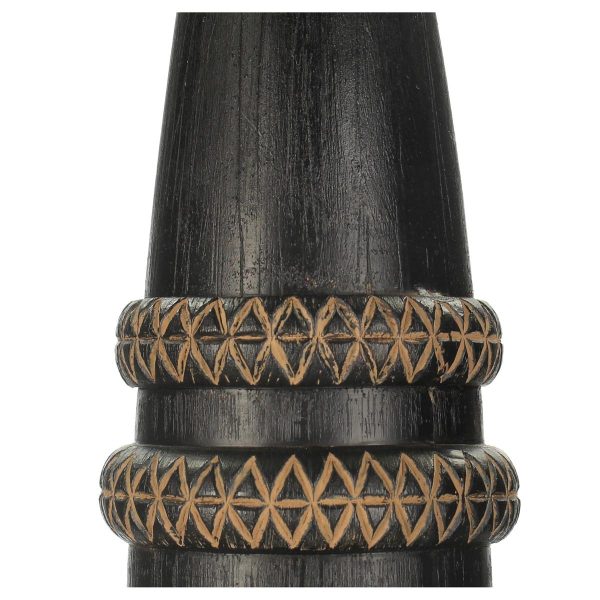 Διακοσμητικό  Tribal Μαύρο Polyresin 10x10x55cm - Image 3