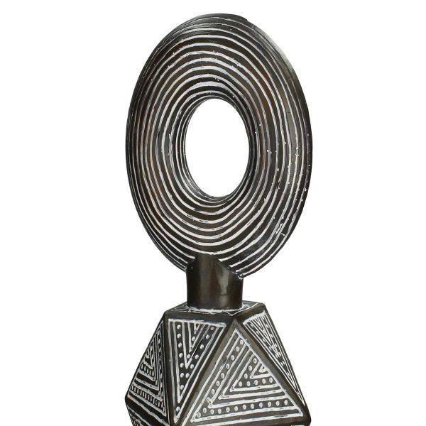Διακοσμητικό  Tribal Καφέ Polyresin 13X13X41cm - Image 3