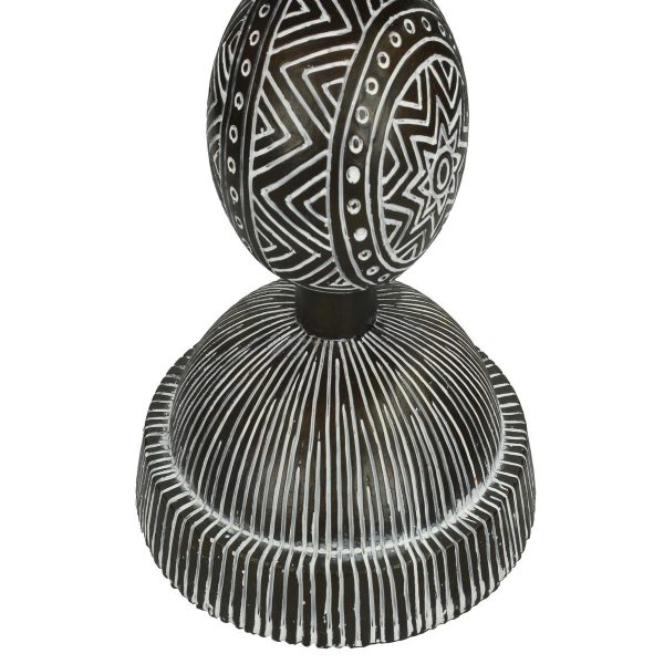 Διακοσμητικό  Tribal Καφέ Polyresin 13X13X41cm - Image 4