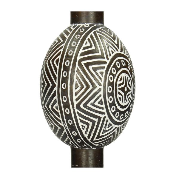 Διακοσμητικό  Tribal Καφέ Polyresin 14x14x50cm - Image 4