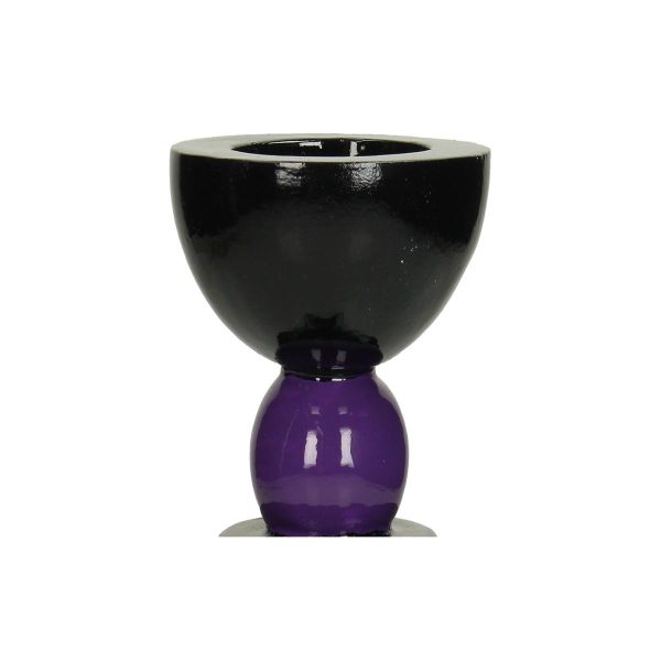Κηροπήγιο  Μοβ Polyresin 8.2x8.2x24cm - Image 4