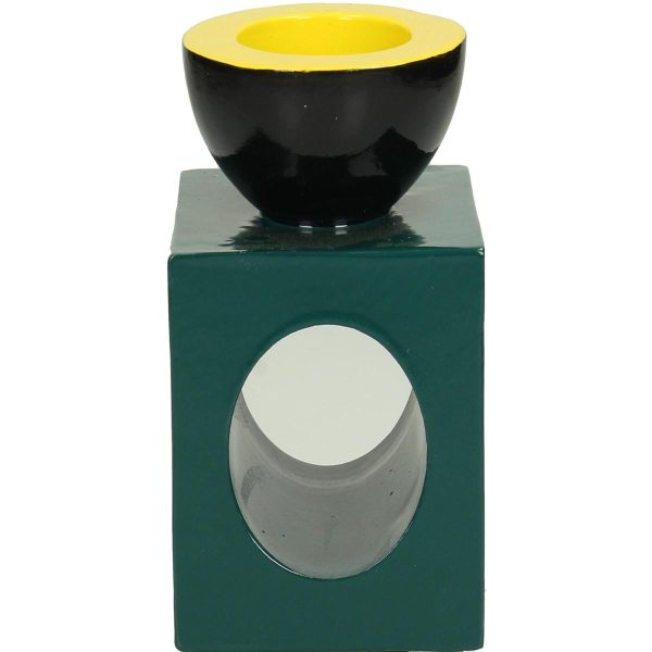 Κηροπήγιο  Πετρόλ Polyresin 9.2x9.2x14.5cm - Image 4