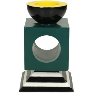 Κηροπήγιο  Πετρόλ Polyresin 9.2×9.2×14.5cm