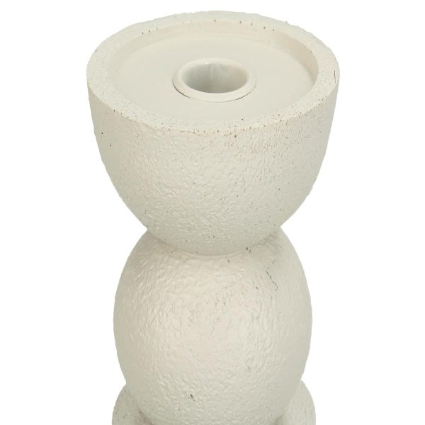 Κηροπήγιο  Στολίδι Ιβουάρ Polyresin 11x11x19cm - Image 3