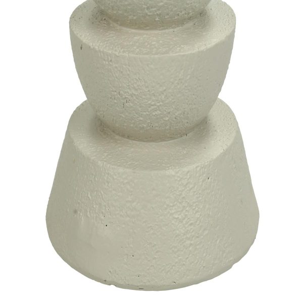Κηροπήγιο  Στολίδι Ιβουάρ Polyresin 11x11x19cm - Image 4