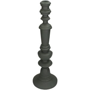 Κηροπήγιο  Γκρι Polyresin 13.5×13.5x41cm