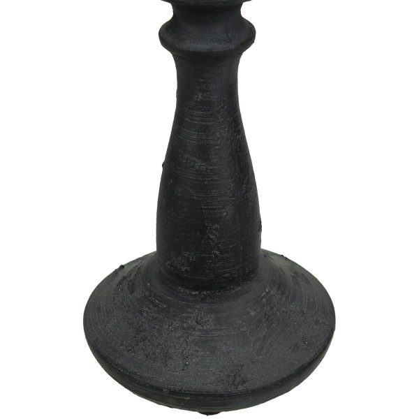 Κηροπήγιο  Μαύρο Polyresin 8.5x8.5x22cm - Image 4