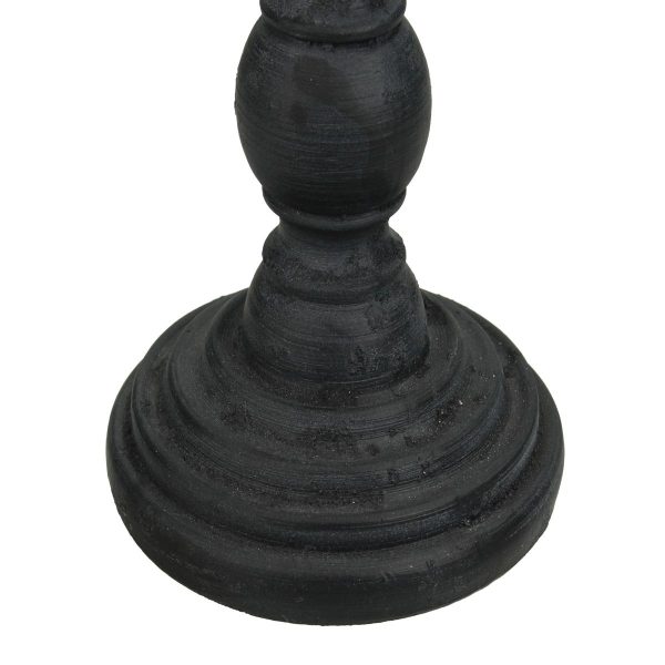 Κηροπήγιο  Μαύρο Polyresin 8.5x8.5x24cm - Image 4