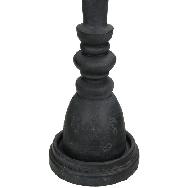 Κηροπήγιο  Μαύρο Polyresin 8.5x8.5x25cm - Image 4