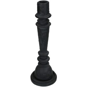 Κηροπήγιο  Μαύρο Polyresin 8.5×8.5x25cm