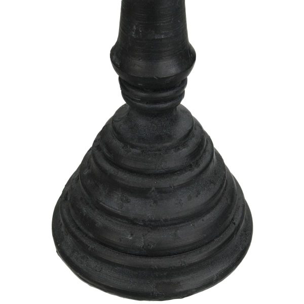 Κηροπήγιο  Μαύρο Polyresin 10x10x28cm - Image 4