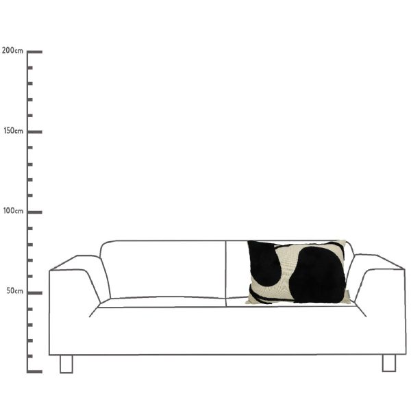 Μαξιλάρι  Μαύρο Βαμβακερό 40x60cm - Image 5