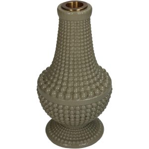 Κηροπήγιο  Χάντρες Πράσινο Polyresin 10.8×10.8×19.3cm