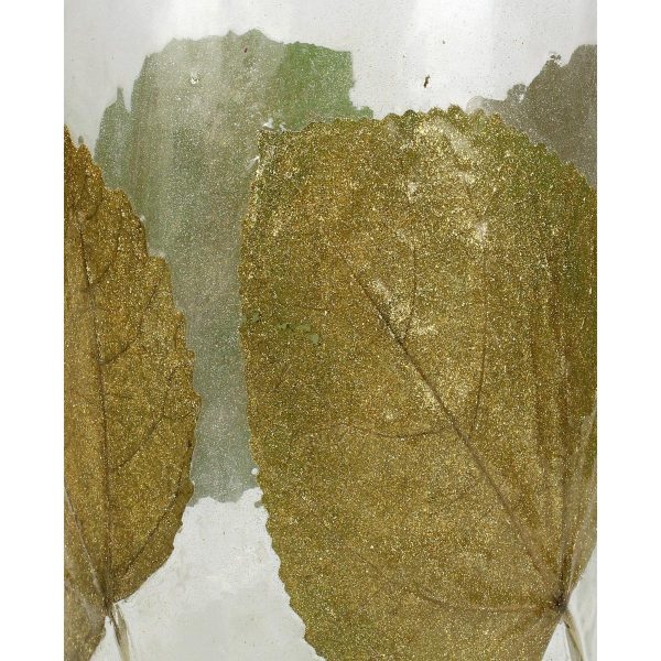 Κηροπήγιο  Φύλλα Διάφανο Γυαλί 20x20x20cm - Image 4