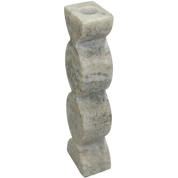 Κηροπήγιο  Μπεζ Μάρμαρο 5x4x15.5cm - Image 3