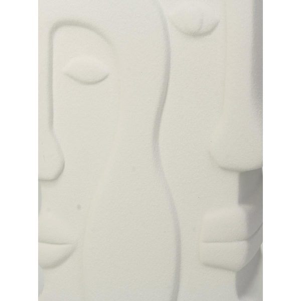 Βάζο  Πρόσωπο Λευκό Κεραμικό 17.5x9.3x20.8cm - Image 5