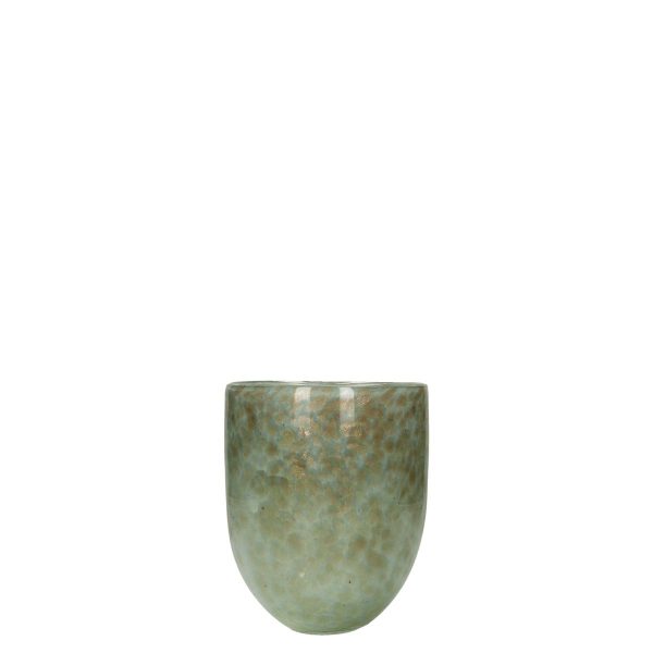 Βάζο  Γκρι Γυαλί 18x18x17.5cm - Image 3