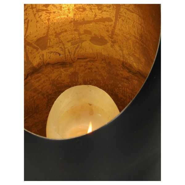 Κηροπήγιο  Μαύρο Αλουμίνιο 17x17x27cm - Image 4
