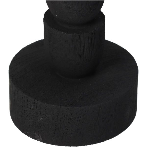 Κηροπήγιο  Μαύρο Polyresin 8x8x22.5cm - Image 4