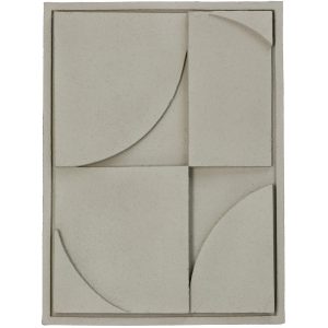 Διακοσμητικό Τοίχου  Μπεζ Polyresin 29.5×3.5×39.5cm