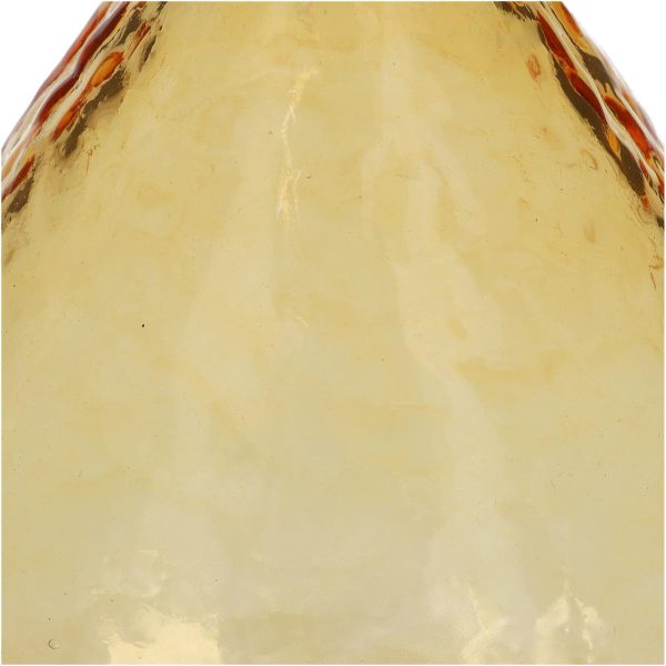 Βάζο  Ώχρα Ανακυκλωμένο Γυαλί 15.2x15.2x25.4cm - Image 3