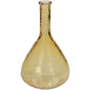 Βάζο  Ώχρα Ανακυκλωμένο Γυαλί 15.2×15.2×25.4cm