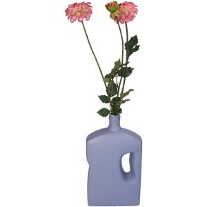 Βάζο  Μπουκάλι Λιλά Κεραμικό 16×8.3×28.5cm