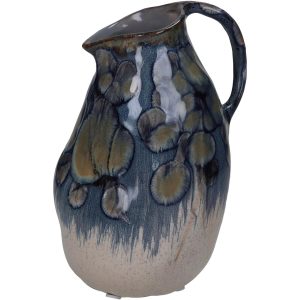 Βάζο  Μπλε Κεραμικό 13.5×11.5x19cm